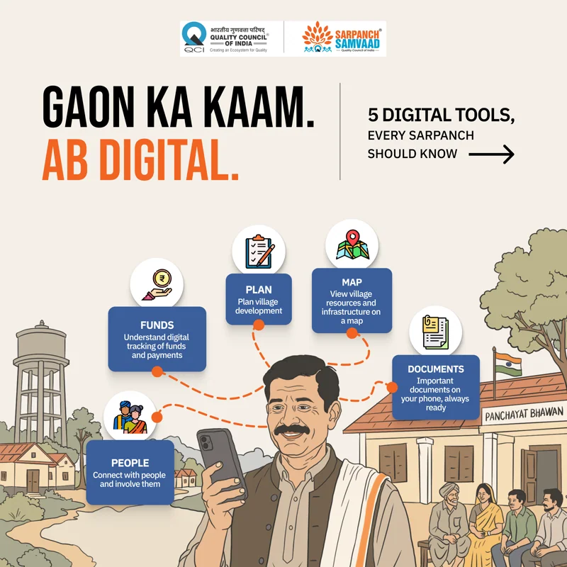 Sarpanch Samvaad Initiative Social Media Creative - Slide 1