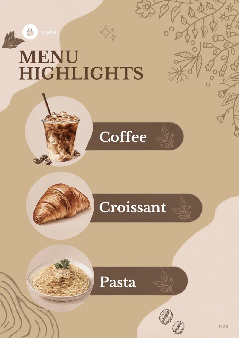 Menu designs