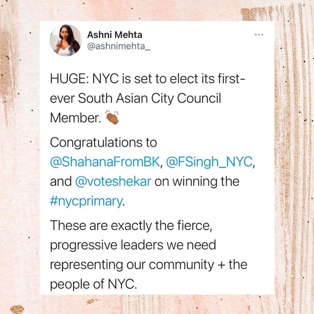 Can you believe NYC has *never* had a City Council Member of South Asian descent?! Well, now we’r...