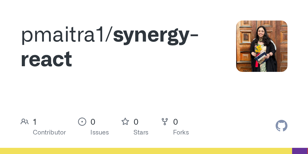GitHub - pmaitra1/synergy-react