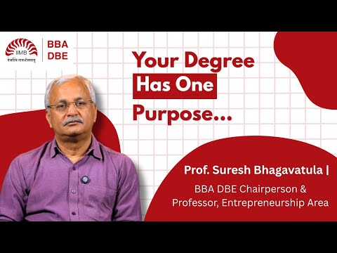 Work, Study, or Run a Startup? How IIMB’s Flexible BBA DBE Changes the Game! Ft. Program Chairperson